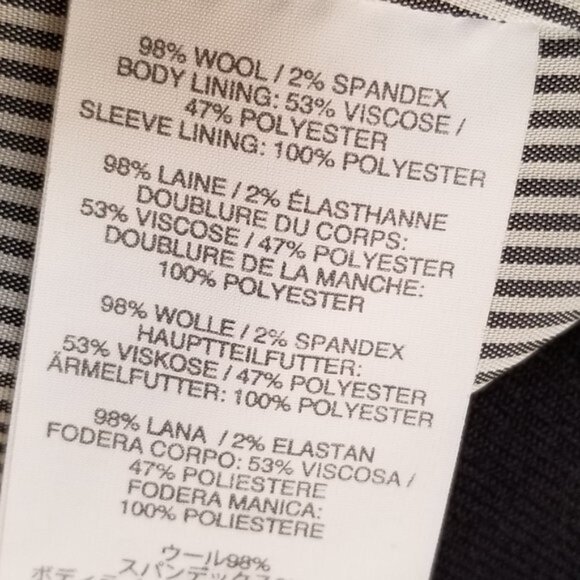 J. Crew Wool Blend Schoolboy Navy Blazer – Size 6 - Picture 8 of 9